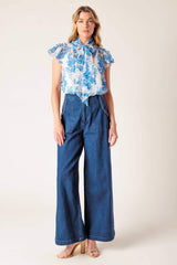 BEAUTY ICON WOVEN TOP - Flying Tomato - Flyclothing LLC