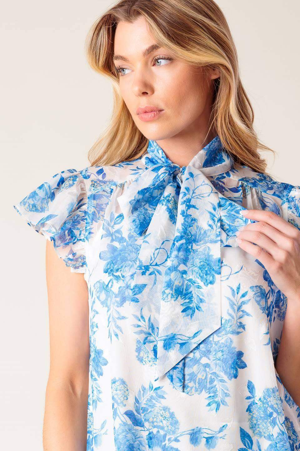 BEAUTY ICON WOVEN TOP - Flying Tomato - Flyclothing LLC