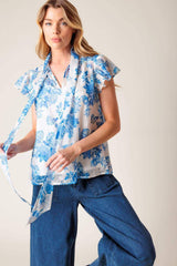 BEAUTY ICON WOVEN TOP - Flying Tomato - Flyclothing LLC