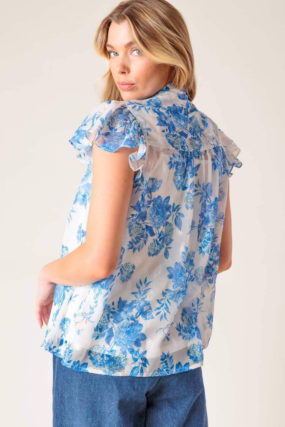 BEAUTY ICON WOVEN TOP - Flying Tomato - Flyclothing LLC