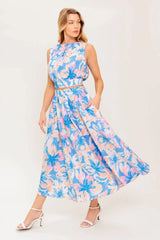 GOLDEN HOUR HARMONY WOVEN TOP AND SKIRT SET - Flying Tomato - Flyclothing LLC
