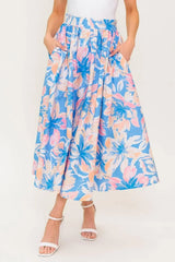 GOLDEN HOUR HARMONY WOVEN TOP AND SKIRT SET - Flying Tomato - Flyclothing LLC