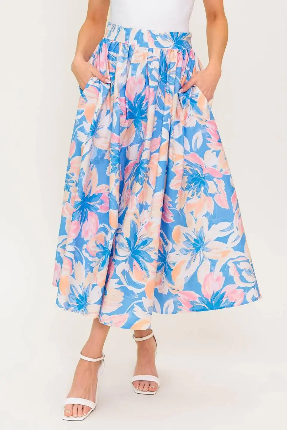 GOLDEN HOUR HARMONY WOVEN TOP AND SKIRT SET - Flying Tomato - Flyclothing LLC