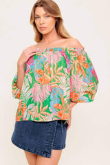 LOVING VOW GREEN WOVEN TOP - Flying Tomato - Flyclothing LLC
