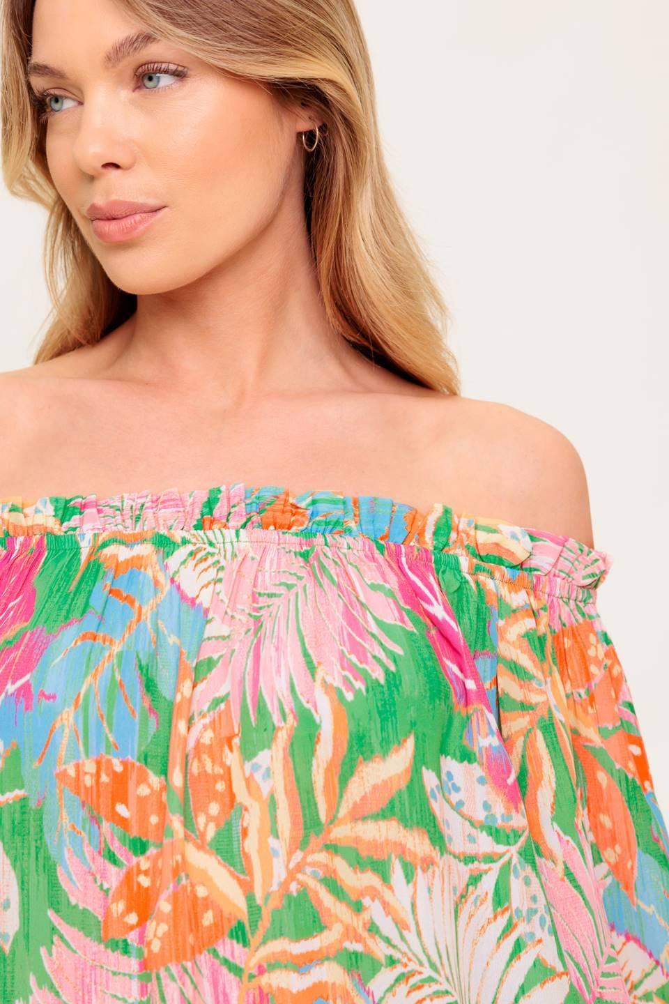 LOVING VOW GREEN WOVEN TOP - Flying Tomato - Flyclothing LLC