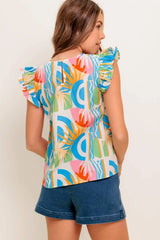 VACATION STATE OF MIND WOVEN TOP - Flying Tomato - Flyclothing LLC