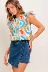 VACATION STATE OF MIND WOVEN TOP - Flying Tomato - Flyclothing LLC