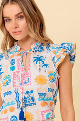 VENTURA VISION WOVEN TOP - Flying Tomato - Flyclothing LLC