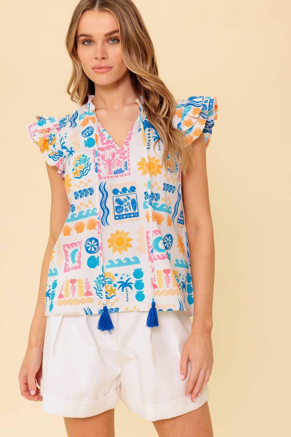 VENTURA VISION WOVEN TOP - Flying Tomato - Flyclothing LLC