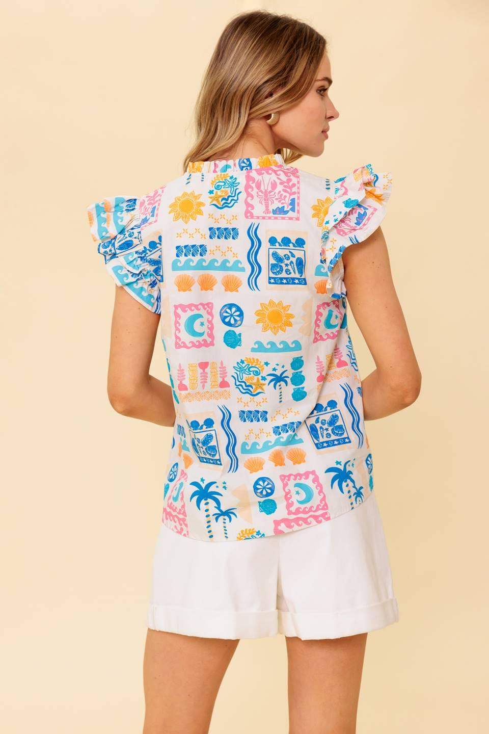 VENTURA VISION WOVEN TOP - Flying Tomato - Flyclothing LLC