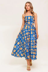 DEWDROP SILENCE WOVEN TOP AND SKIRT SET - Flying Tomato - Flyclothing LLC