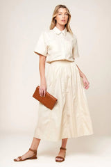 LAYTON CREAM WOVEN TOP - Flying Tomato - Flyclothing LLC