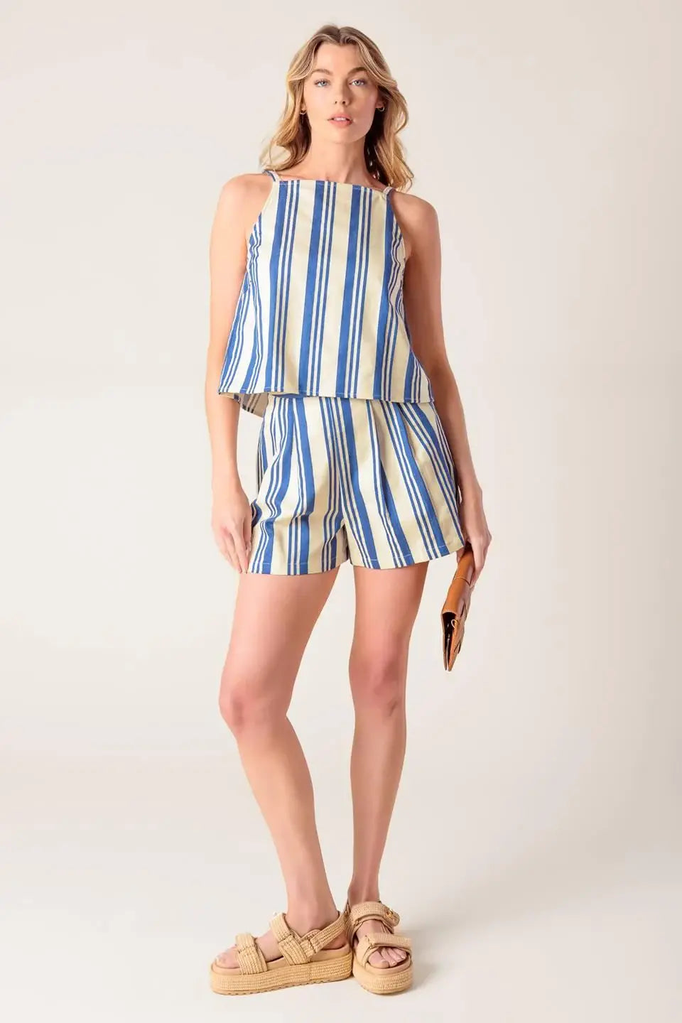 AROUND THE WORLD WOVEN TOP AND SHORT SET - Flying Tomato - Flyclothing LLC