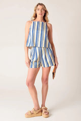 AROUND THE WORLD WOVEN TOP AND SHORT SET - Flying Tomato - Flyclothing LLC