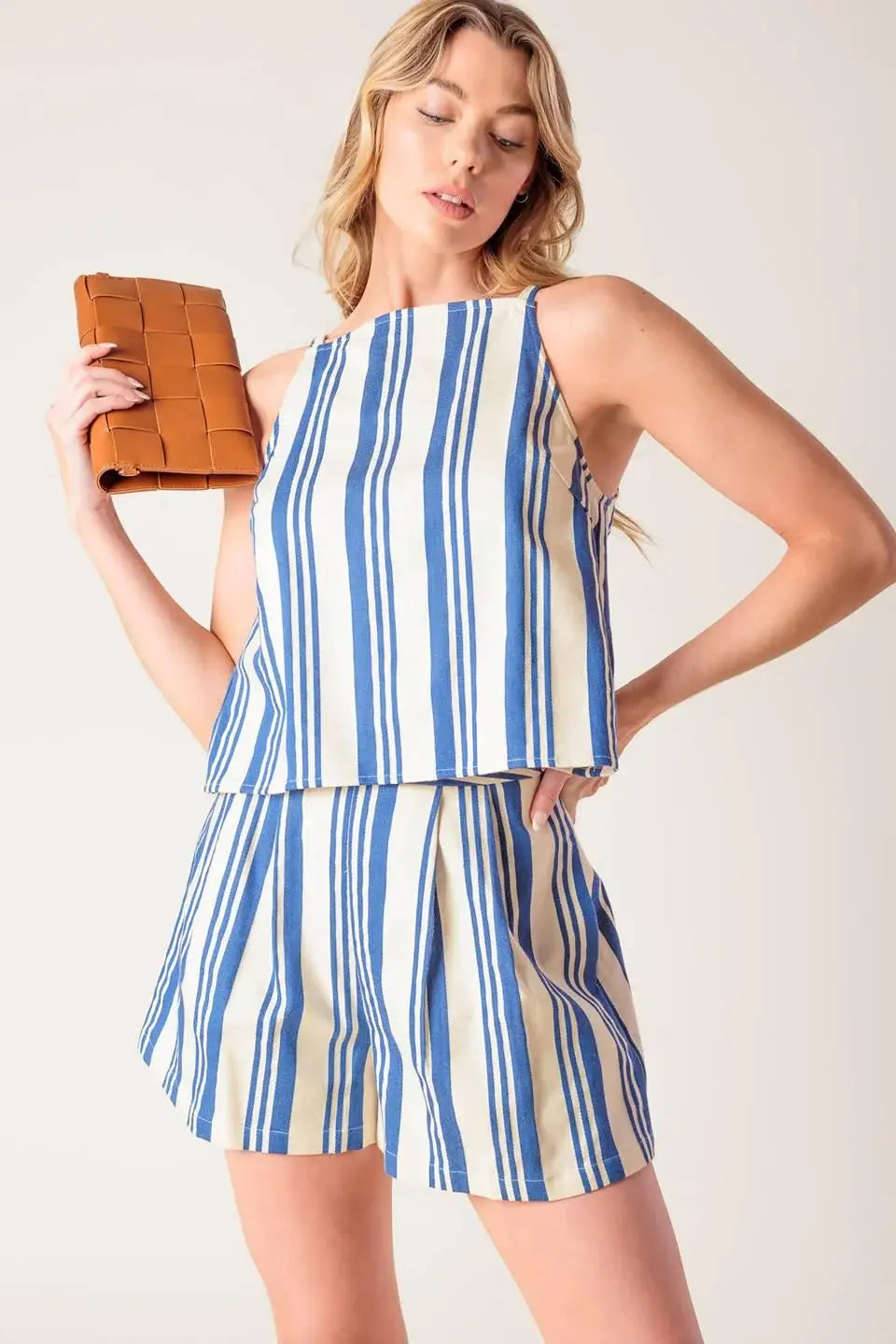 AROUND THE WORLD WOVEN TOP AND SHORT SET - Flying Tomato - Flyclothing LLC