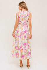 BOTANICAL BLISS WOVEN TOP AND SKIRT SET - Flying Tomato - Flyclothing LLC