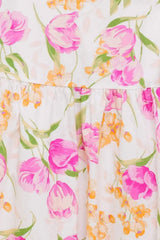 BOTANICAL BLISS WOVEN TOP AND SKIRT SET - Flying Tomato - Flyclothing LLC