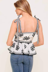SERENE KISS WOVEN TOP - Flying Tomato - Flyclothing LLC