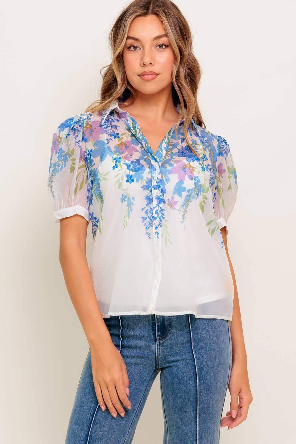 SUNSET SAIL WOVEN TOP - Flying Tomato - Flyclothing LLC