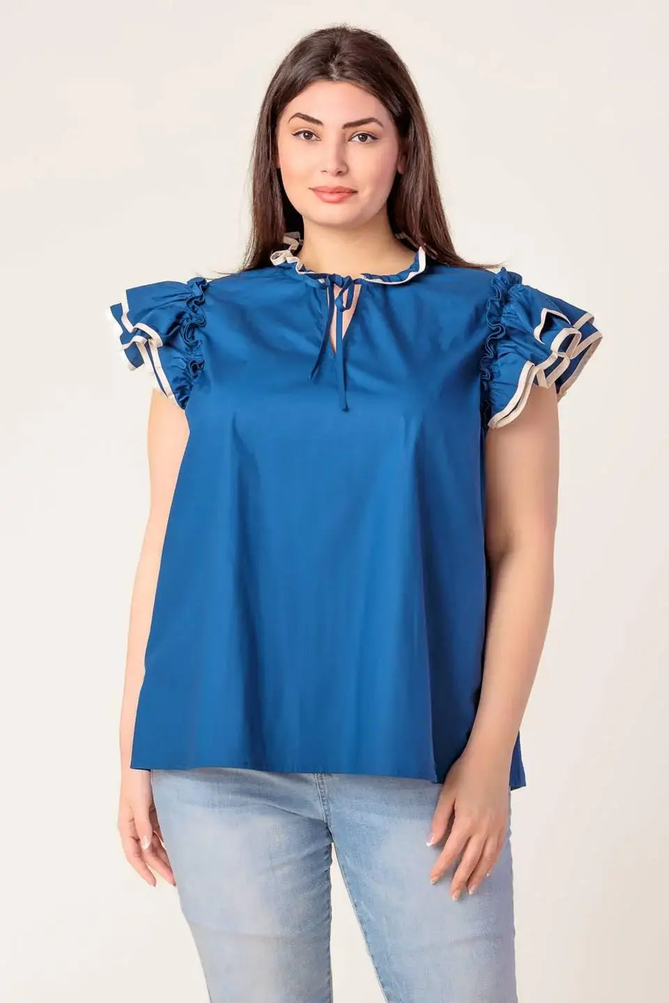 THE TIME IS RIGHT WOVEN TOP - Flying Tomato - Flyclothing LLC