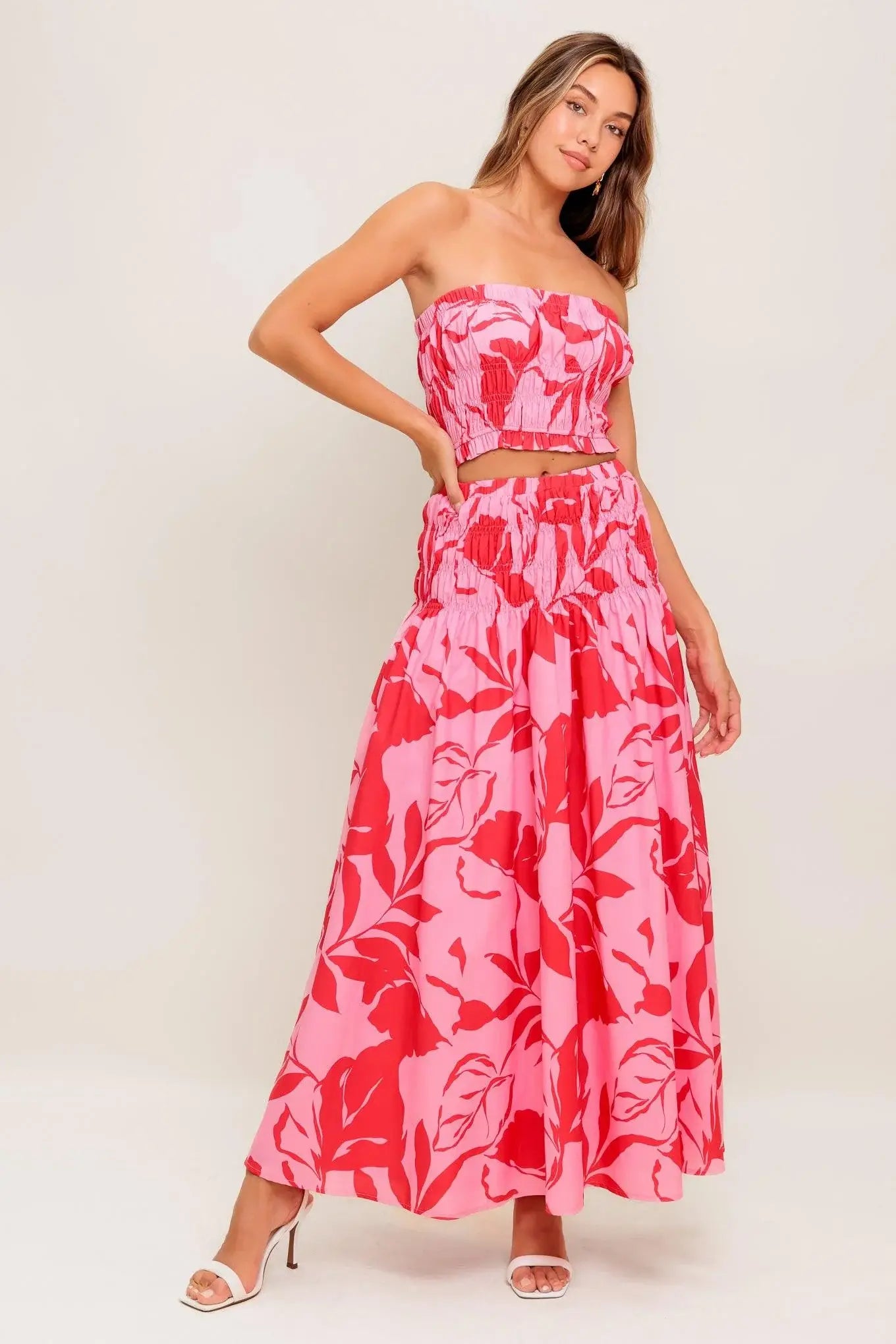 ANYTHING I WANT WOVEN TOP AND SKIRT SET - Flying Tomato - Flyclothing LLC
