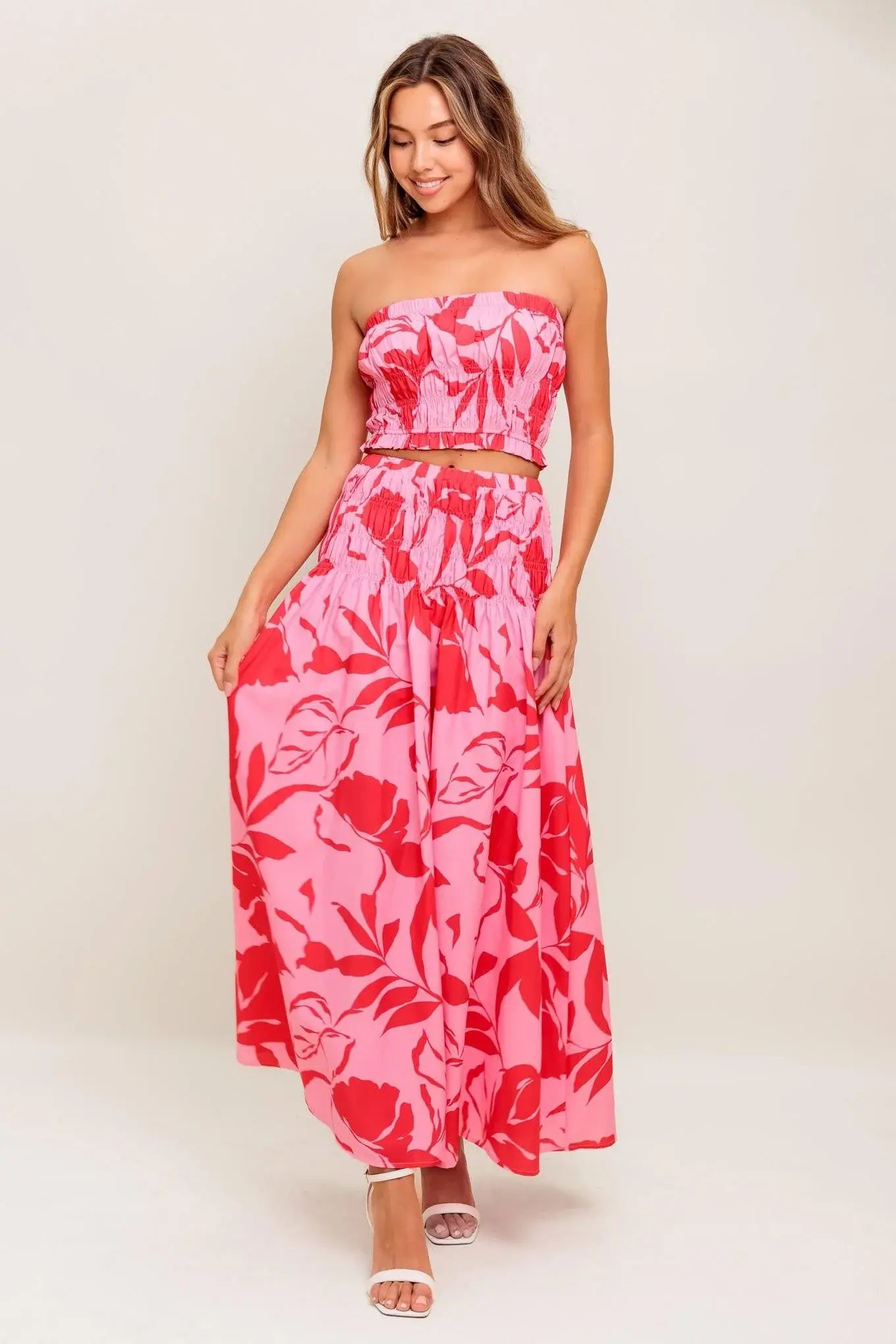 ANYTHING I WANT WOVEN TOP AND SKIRT SET - Flying Tomato - Flyclothing LLC
