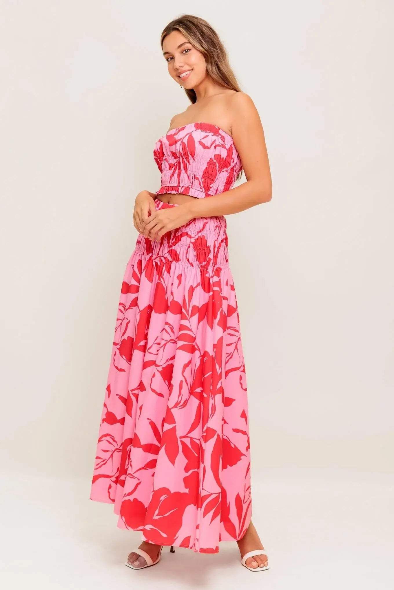 ANYTHING I WANT WOVEN TOP AND SKIRT SET - Flying Tomato - Flyclothing LLC