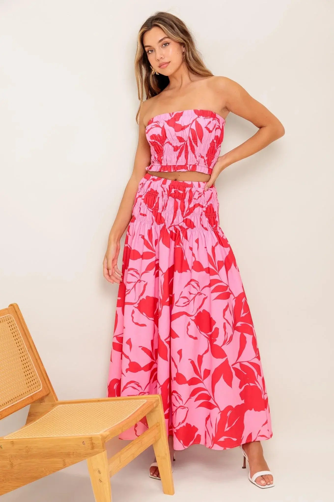 ANYTHING I WANT WOVEN TOP AND SKIRT SET - Flying Tomato - Flyclothing LLC