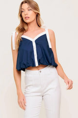SCENT OF SPRING WOVEN TOP - Flying Tomato - Flyclothing LLC