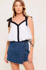 SCENT OF SPRING WOVEN TOP - Flying Tomato - Flyclothing LLC