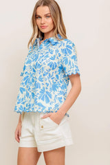 WANDER LEAF WOVEN TOP - Flying Tomato - Flyclothing LLC