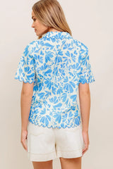 WANDER LEAF WOVEN TOP - Flying Tomato - Flyclothing LLC