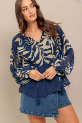 WARM BREEZE WOVEN TOP