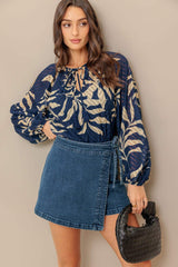 MIDNIGHT WALK WOVEN TOP - Flying Tomato - Flyclothing LLC