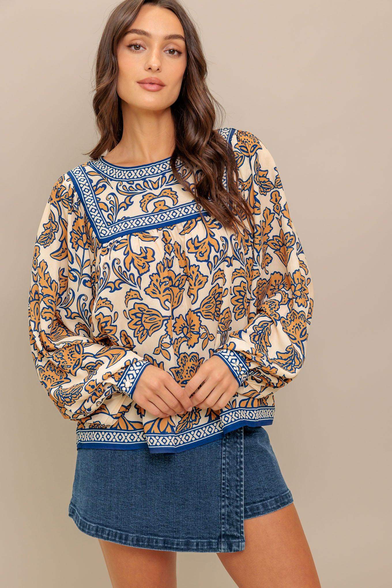 BOHEME MEADOW WOVEN TOP - Flying Tomato - Flyclothing LLC