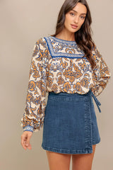 BOHEME MEADOW WOVEN TOP - Flying Tomato - Flyclothing LLC