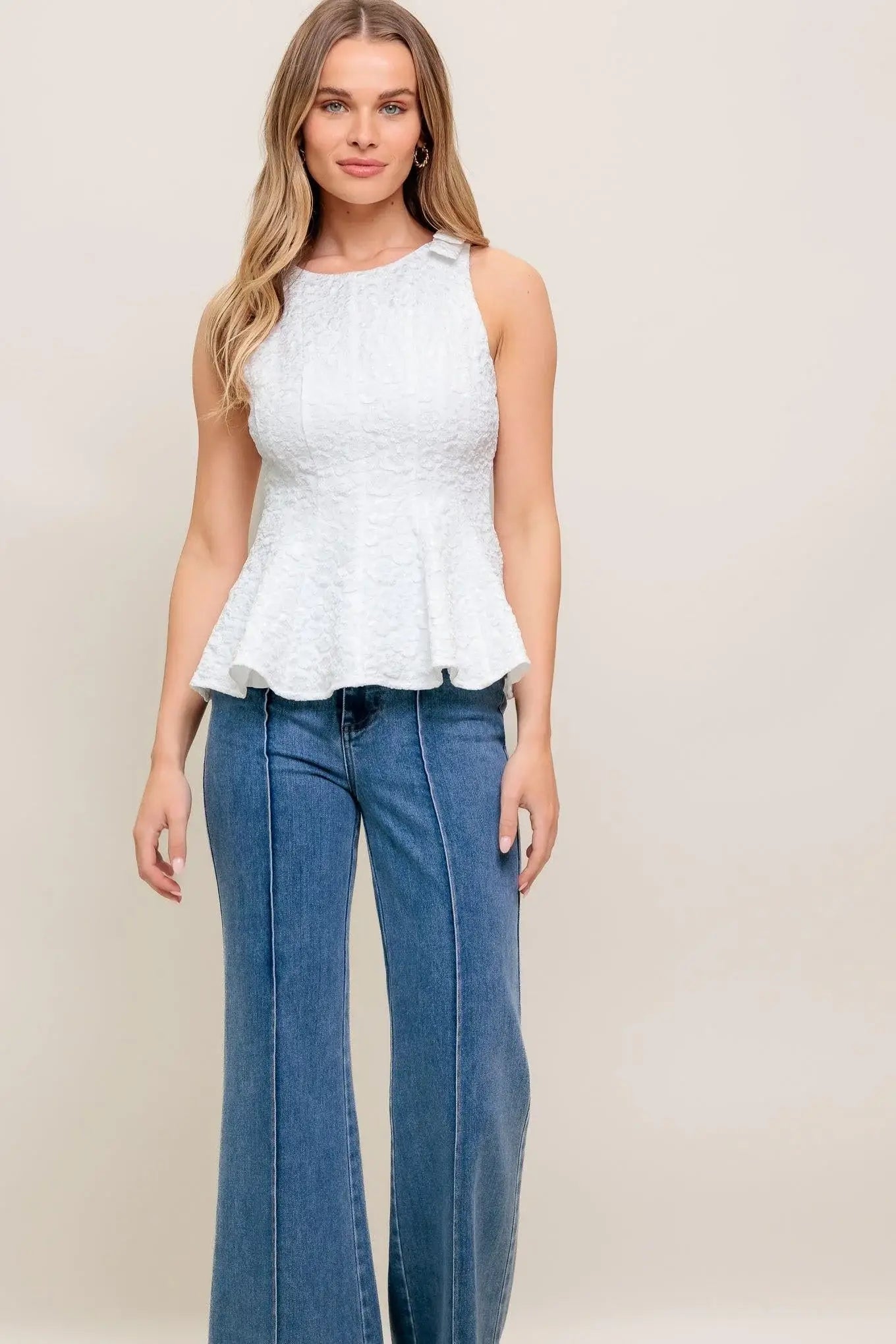 SOFT WHISPER WOVEN TOP - Flying Tomato - Flyclothing LLC