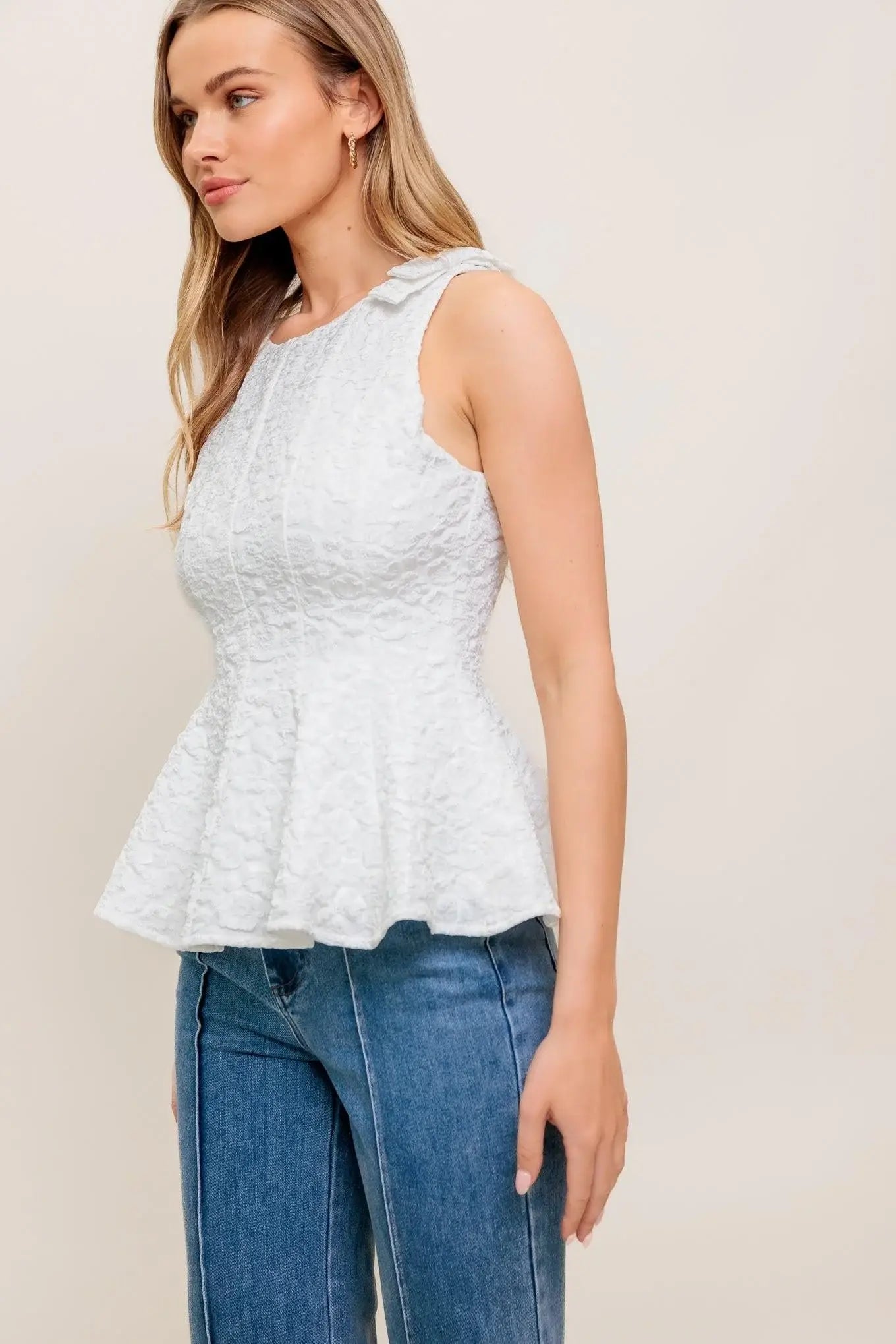 SOFT WHISPER WOVEN TOP - Flying Tomato - Flyclothing LLC