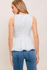 SOFT WHISPER WOVEN TOP - Flying Tomato - Flyclothing LLC