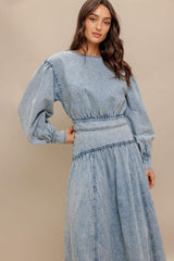 AMERICAN BLEND DENIM TOP - Flying Tomato - Flyclothing LLC