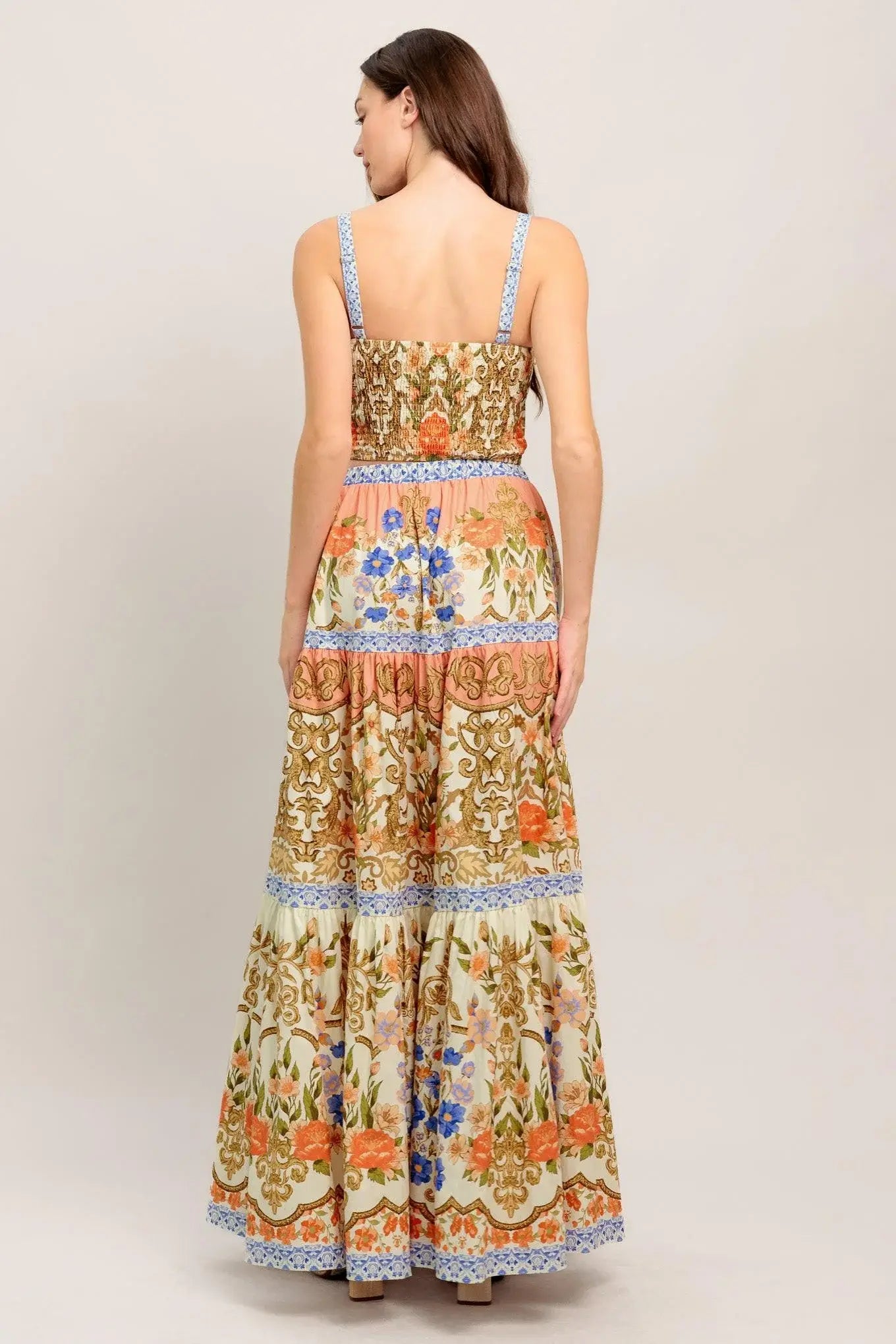 SWEET MEADOW MEMORIES WOVEN TOP AND SKIRT SET - Flying Tomato - Flyclothing LLC