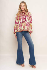FUSION GROOVE WOVEN TOP - Flying Tomato - Flyclothing LLC