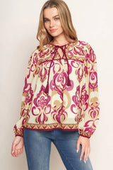 FUSION GROOVE WOVEN TOP - Flying Tomato - Flyclothing LLC
