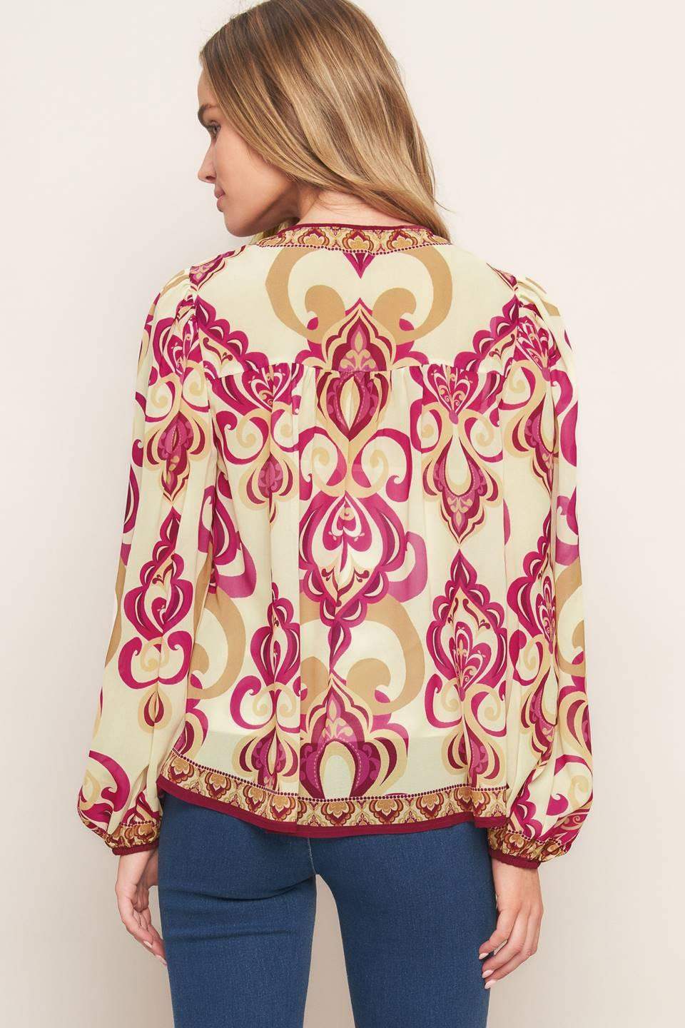 FUSION GROOVE WOVEN TOP - Flying Tomato - Flyclothing LLC