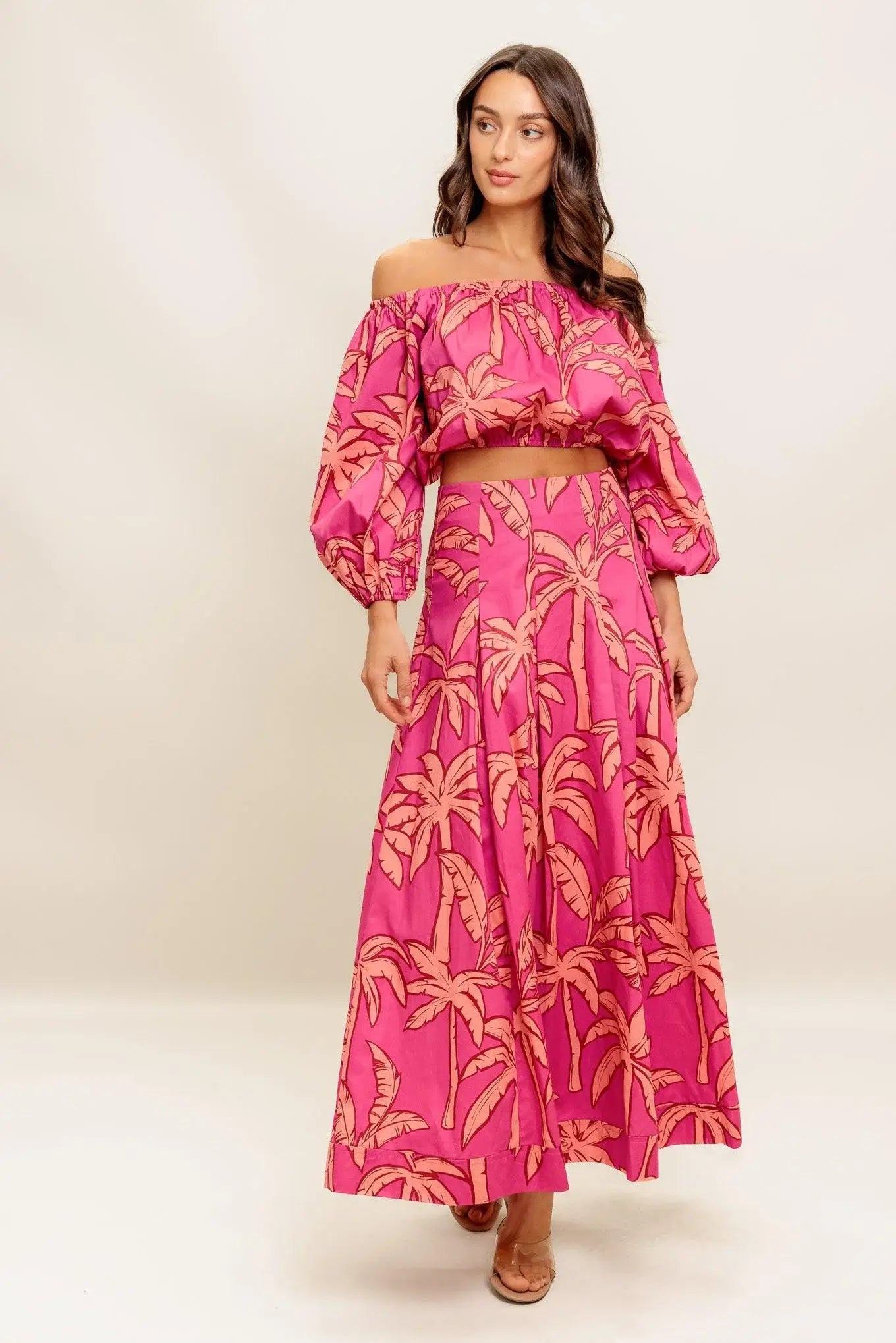 PARADISE MATCH WOVEN TOP AND SKIRT SET - Flying Tomato - Flyclothing LLC
