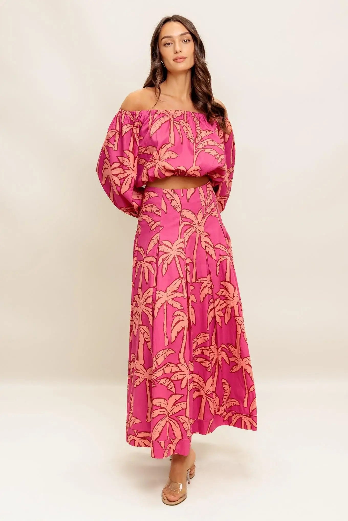 PARADISE MATCH WOVEN TOP AND SKIRT SET - Flying Tomato - Flyclothing LLC