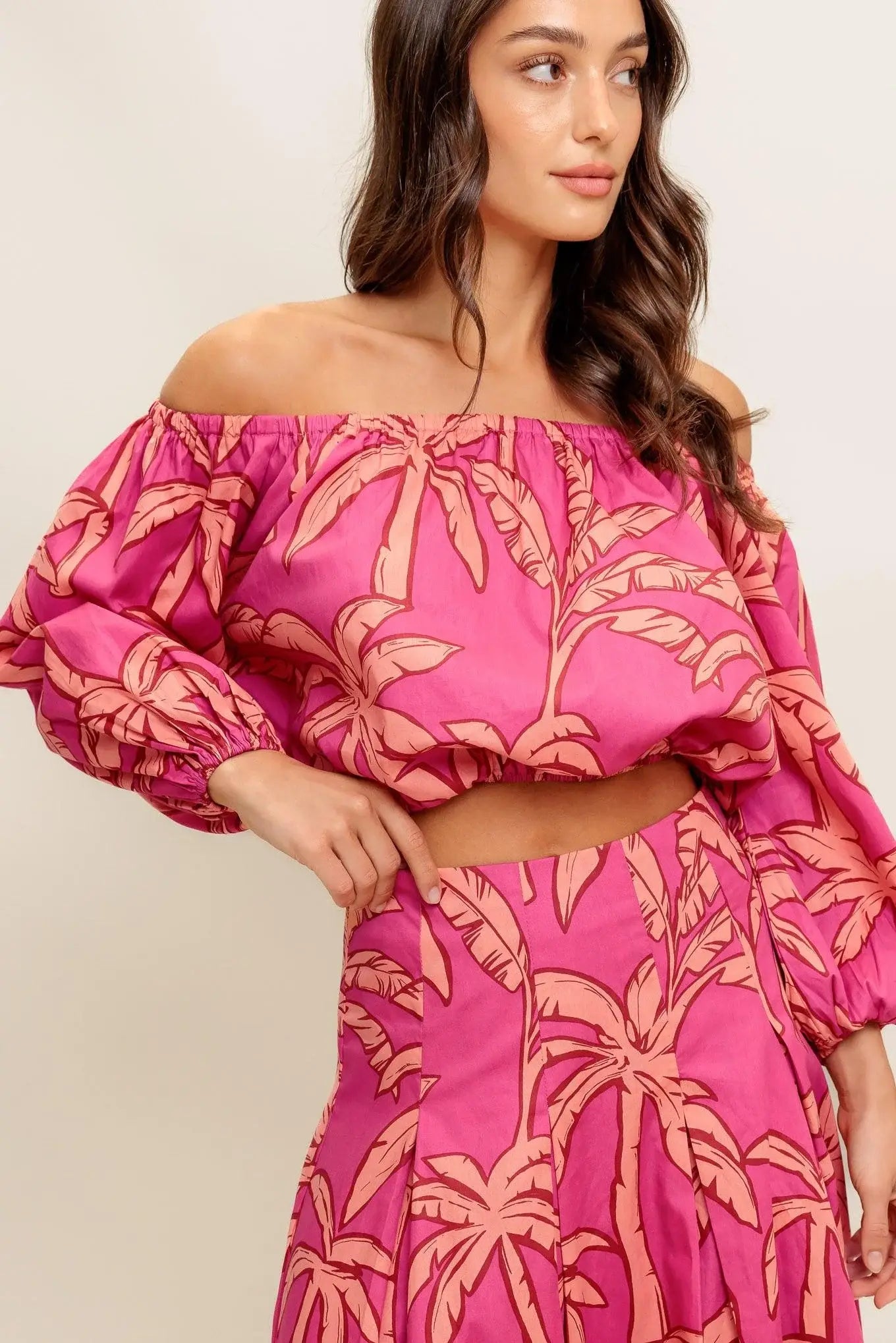PARADISE MATCH WOVEN TOP AND SKIRT SET - Flying Tomato - Flyclothing LLC