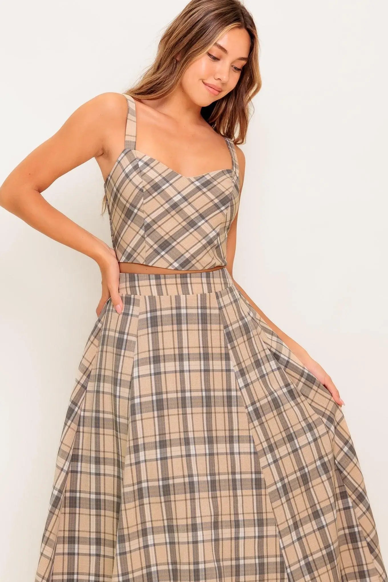 HERITAGE CHARM WOVEN TOP AND SKIRT SET - Flying Tomato - Flyclothing LLC
