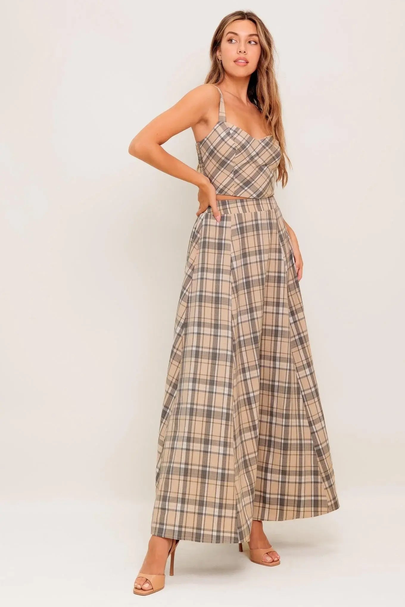 HERITAGE CHARM WOVEN TOP AND SKIRT SET - Flying Tomato - Flyclothing LLC