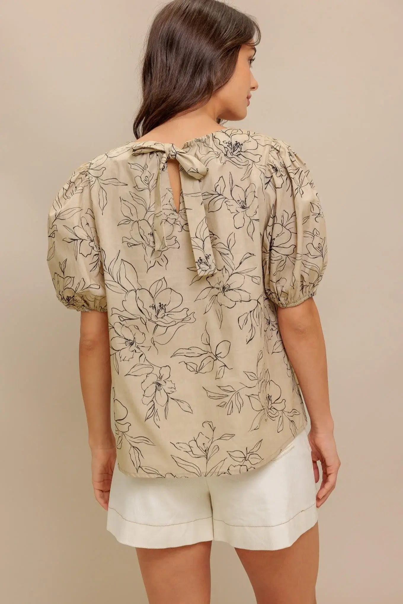 BOTANICAL LUXE WOVEN TOP - Flying Tomato - Flyclothing LLC